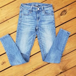 AMERICAN EAGLE NEXT LEVEL STRETCH MIDRISE JEGGINGS O LONG